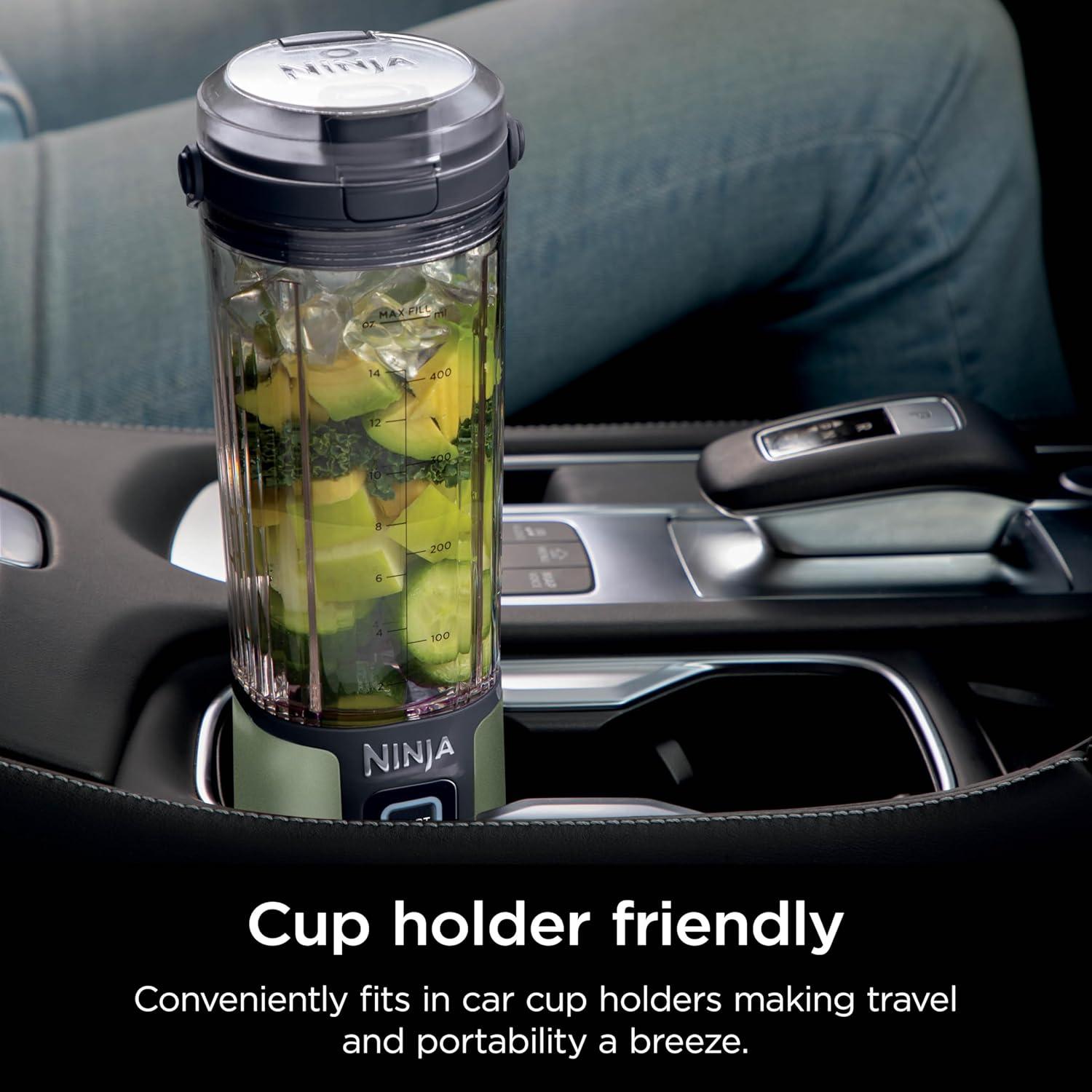 imageNinja BC151CR Blast Portable Blender Cordless 18oz Vessel Personal Blenderfor Shakes ampamp Smoothies BPA Free LeakproofLid ampamp Sip Spout USBC Rechargeable Dishwasher Safe Parts Cranberry RedMetallic Green