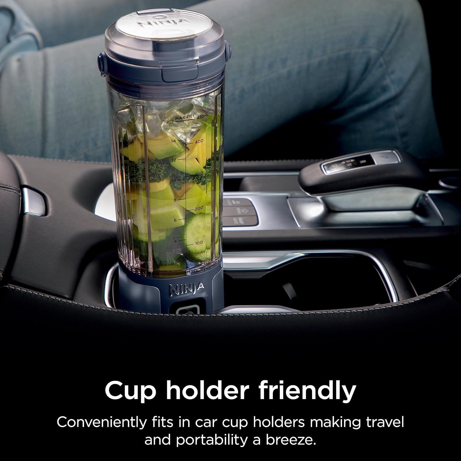 imageNinja BC151CR Blast Portable Blender Cordless 18oz Vessel Personal Blenderfor Shakes ampamp Smoothies BPA Free LeakproofLid ampamp Sip Spout USBC Rechargeable Dishwasher Safe Parts Cranberry RedBlue