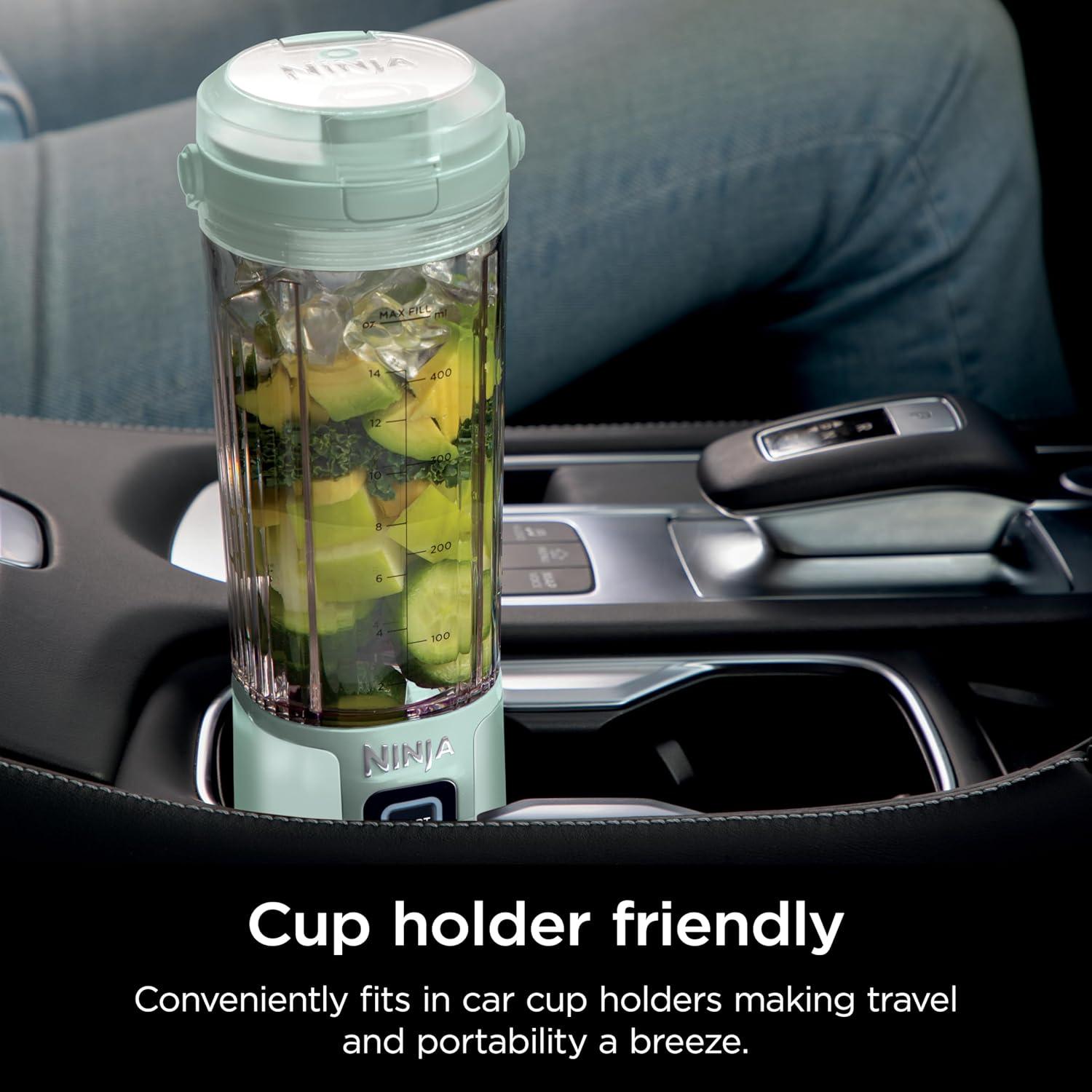 imageNinja BC151CR Blast Portable Blender Cordless 18oz Vessel Personal Blenderfor Shakes ampamp Smoothies BPA Free LeakproofLid ampamp Sip Spout USBC Rechargeable Dishwasher Safe Parts Cranberry RedMint