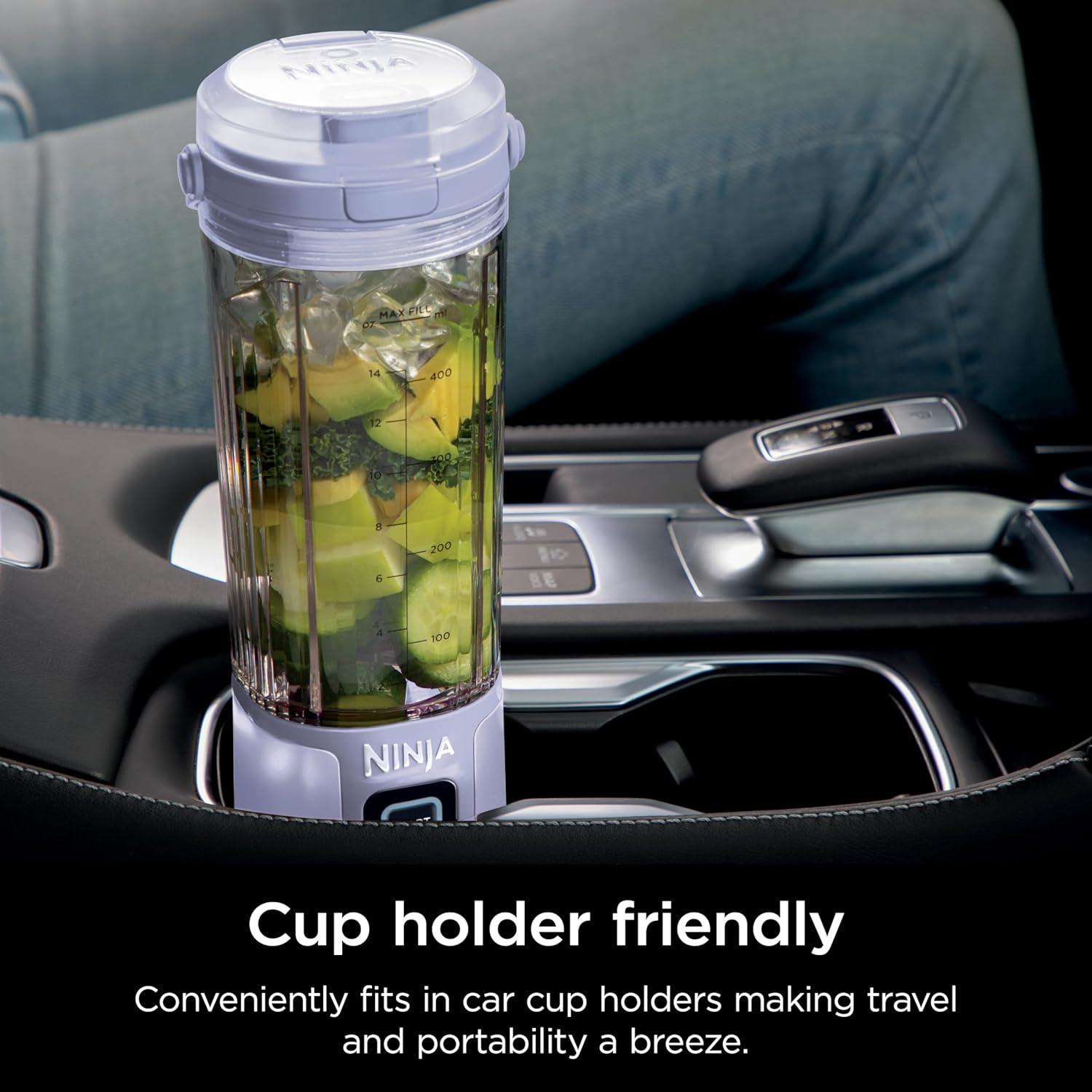 imageNinja BC151CR Blast Portable Blender Cordless 18oz Vessel Personal Blenderfor Shakes ampamp Smoothies BPA Free LeakproofLid ampamp Sip Spout USBC Rechargeable Dishwasher Safe Parts Cranberry RedMuted Lavender