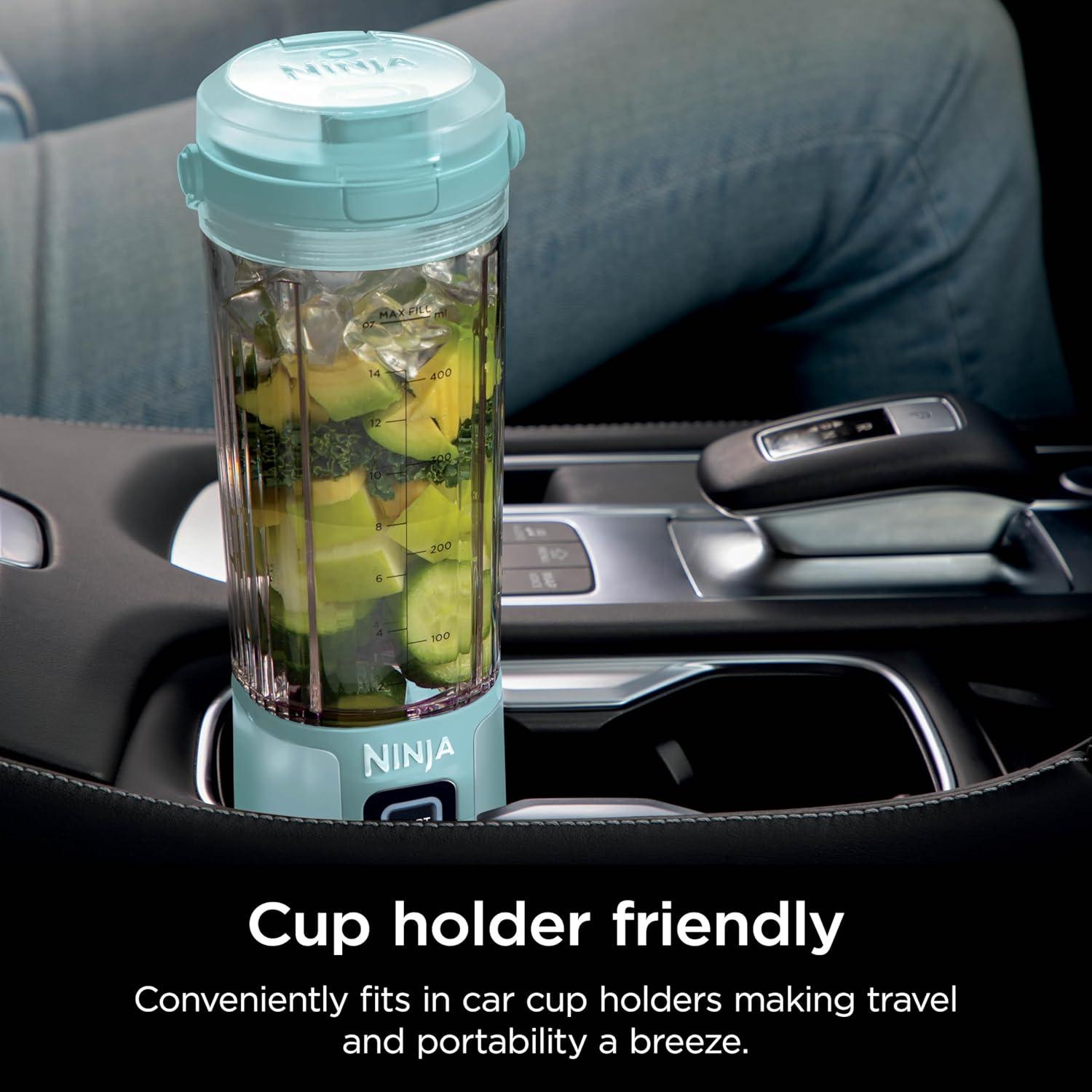 imageNinja BC151CR Blast Portable Blender Cordless 18oz Vessel Personal Blenderfor Shakes ampamp Smoothies BPA Free LeakproofLid ampamp Sip Spout USBC Rechargeable Dishwasher Safe Parts Cranberry RedAqua