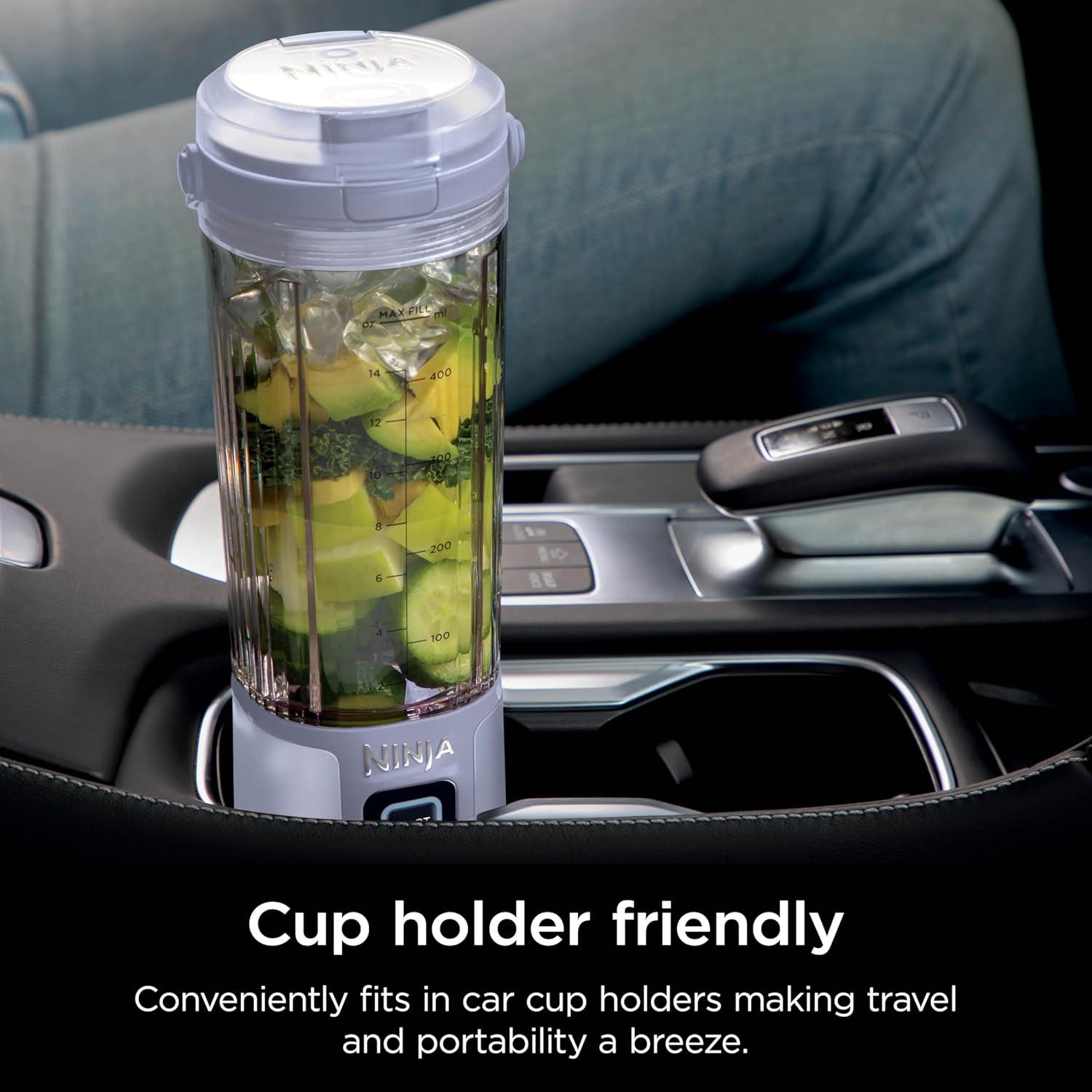 imageNinja BC151CR Blast Portable Blender Cordless 18oz Vessel Personal Blenderfor Shakes ampamp Smoothies BPA Free LeakproofLid ampamp Sip Spout USBC Rechargeable Dishwasher Safe Parts Cranberry RedLavender