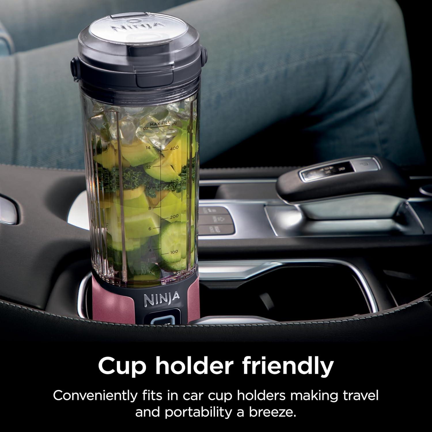 imageNinja BC151CR Blast Portable Blender Cordless 18oz Vessel Personal Blenderfor Shakes ampamp Smoothies BPA Free LeakproofLid ampamp Sip Spout USBC Rechargeable Dishwasher Safe Parts Cranberry RedMetallic Red