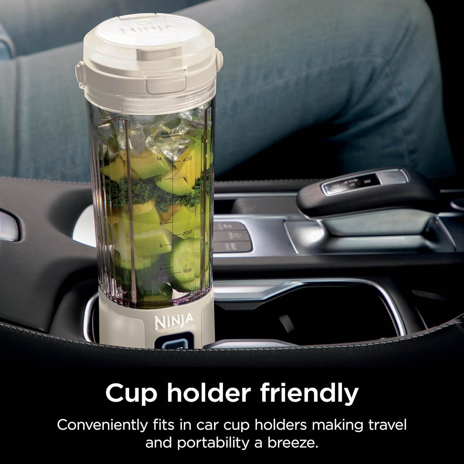 imageNinja BC151CR Blast Portable Blender Cordless 18oz Vessel Personal Blenderfor Shakes ampamp Smoothies BPA Free LeakproofLid ampamp Sip Spout USBC Rechargeable Dishwasher Safe Parts Cranberry RedVanilla Bean