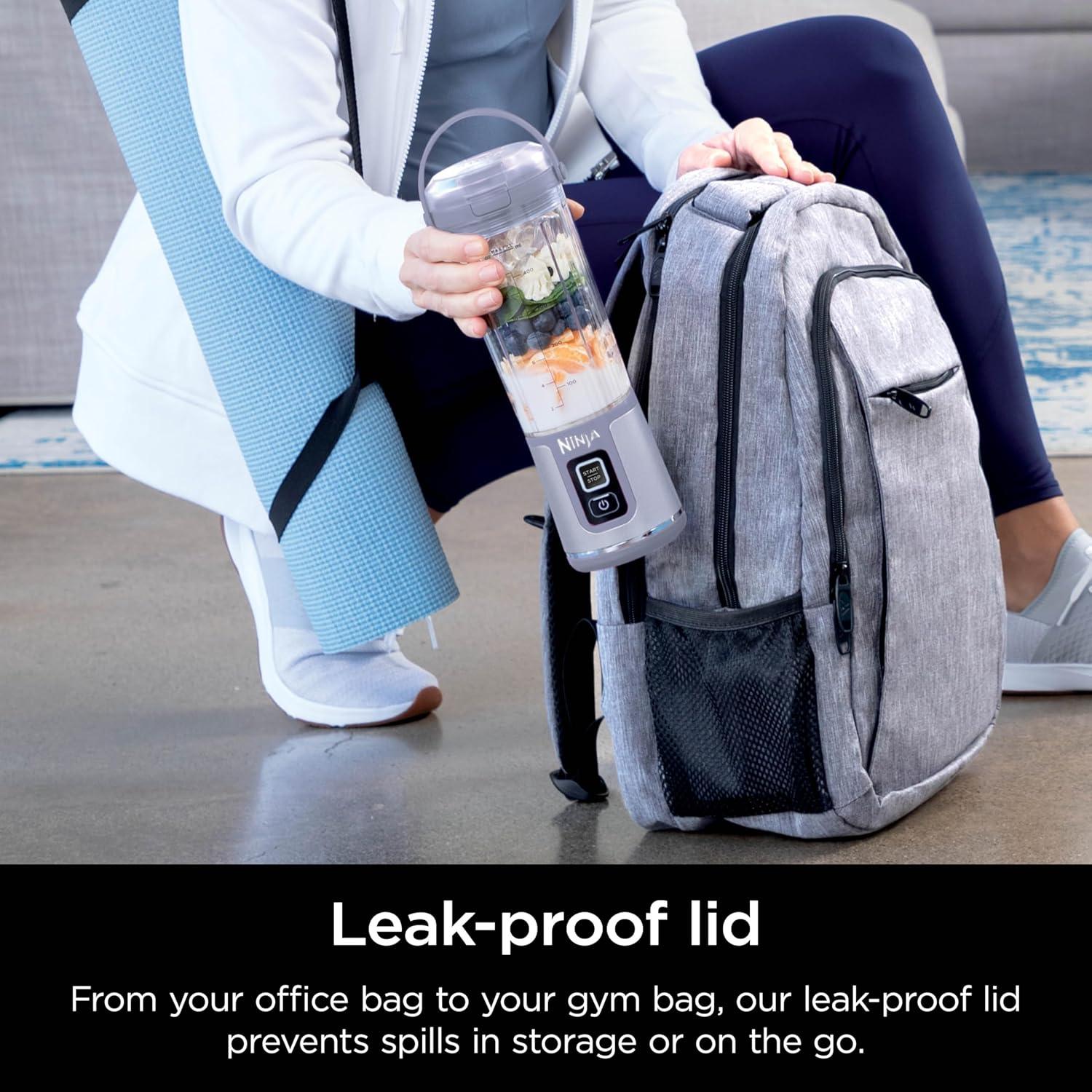 imageNinja BC151CR Blast Portable Blender Cordless 18oz Vessel Personal Blenderfor Shakes ampamp Smoothies BPA Free LeakproofLid ampamp Sip Spout USBC Rechargeable Dishwasher Safe Parts Cranberry RedLavender