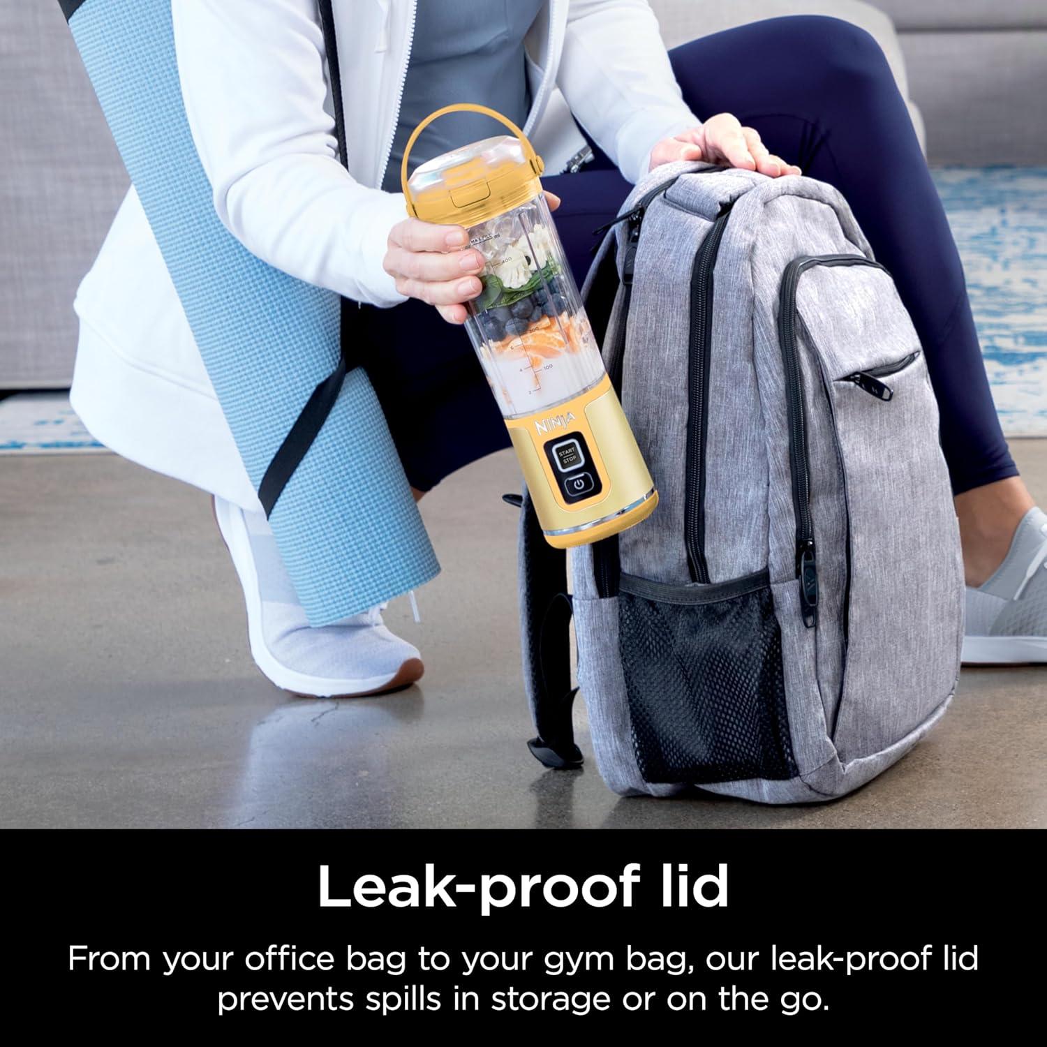 imageNinja BC151CR Blast Portable Blender Cordless 18oz Vessel Personal Blenderfor Shakes ampamp Smoothies BPA Free LeakproofLid ampamp Sip Spout USBC Rechargeable Dishwasher Safe Parts Cranberry RedLemon Meringue