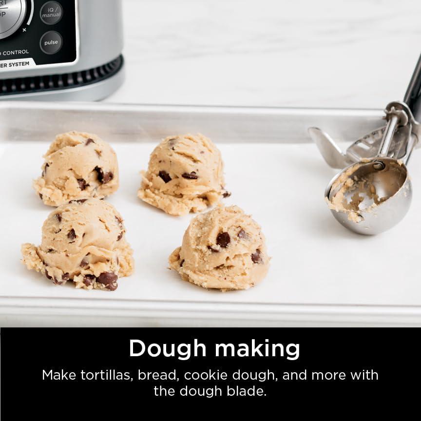 imageNinja Blender For Kitchen Food Processor Combo System Smoothie Maker ampamp Nutrient Extractor 6 Functions for Bowls Spreads Dough Shakes 72oz Pitcher ampamp ToGo Cups Silver SS3511600 Peak Watts