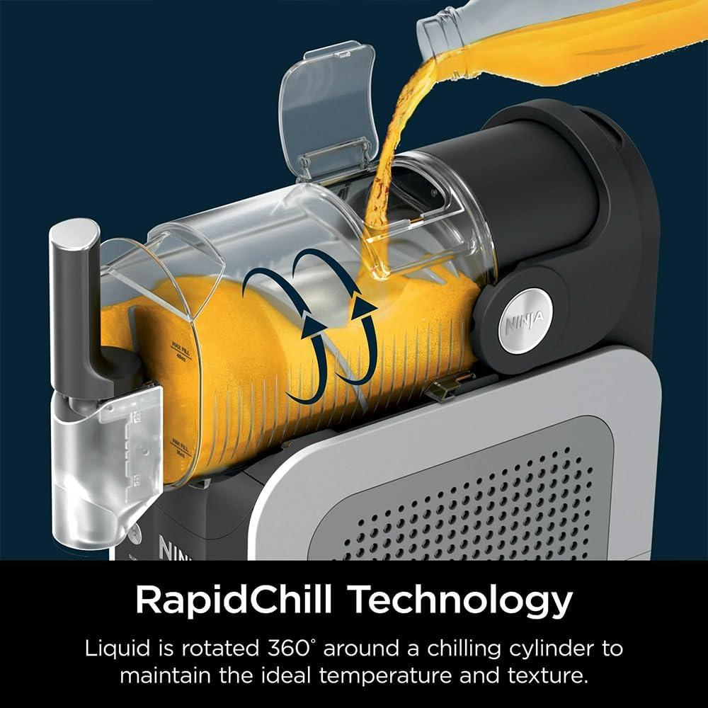 imageNinja FS300 SLUSHi 72oz Frozen Drink ampamp Slushie Machine Renewed Bundle with Ninja SLUSHi Travel Party Tote Black