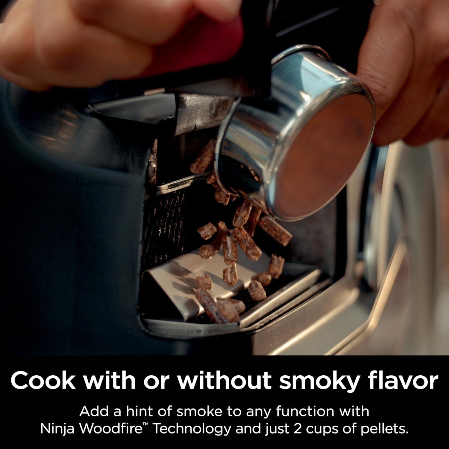 imageNinja FlexFlame Grill and Smoker Electric and Propane Grill Roaster BBQ Grill 5in1 Cooking System 3 Burner Digital Control Outdoor Cooking Griddle Pizza Maker Stainless Steel PG301PG301