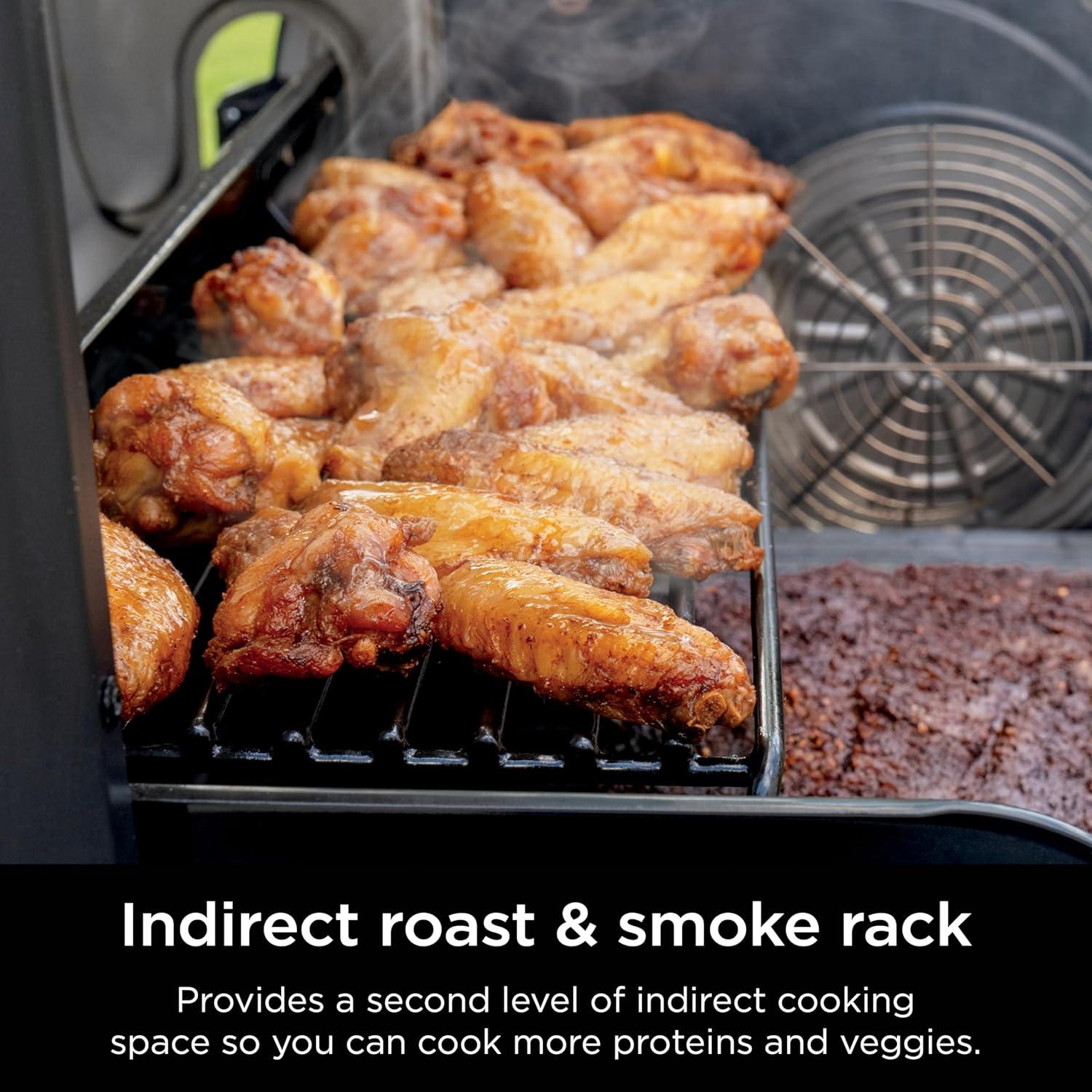 imageNinja FlexFlame Grill and Smoker Electric and Propane Grill Roaster BBQ Grill 5in1 Cooking System 3 Burner Digital Control Outdoor Cooking Griddle Pizza Maker Stainless Steel PG301PG301