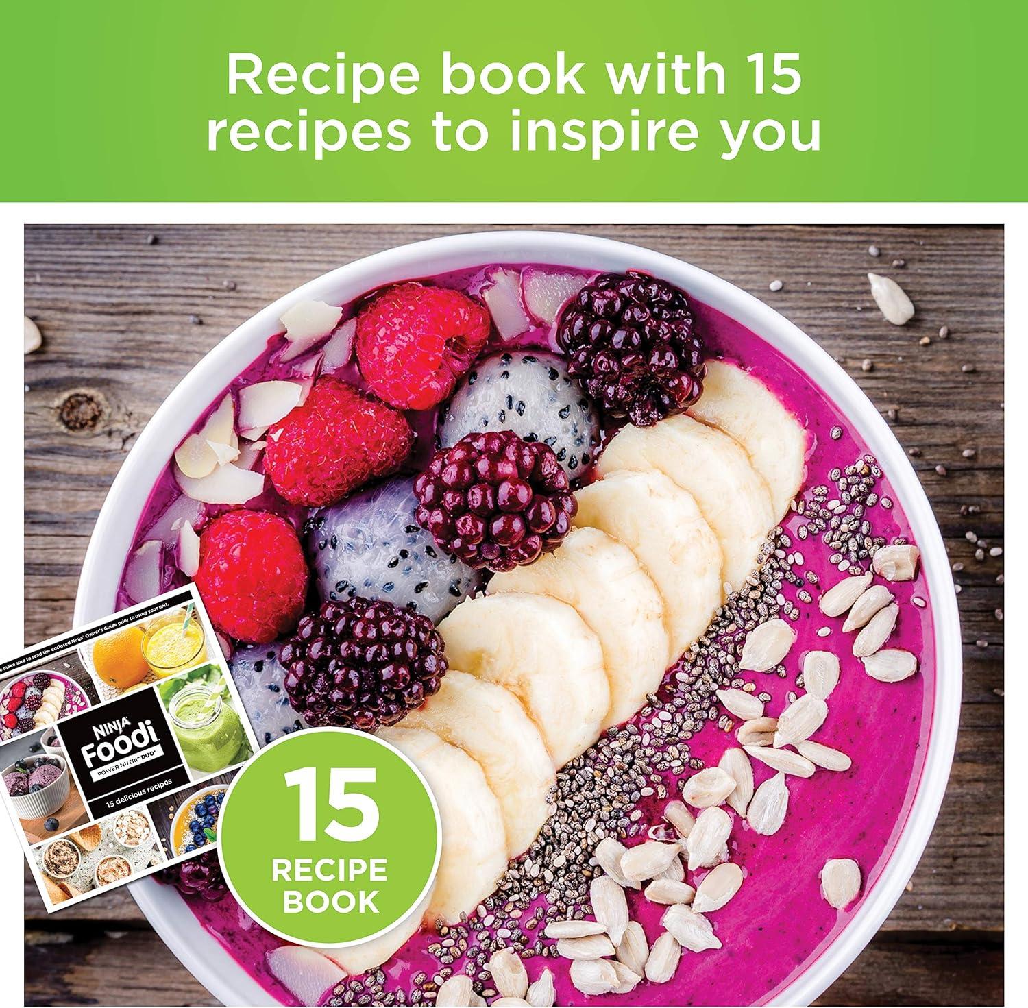 imageNinja Foodi Power Blender ampamp Processor System with Smoothie Bowl Maker and Nutrient Extractor BlackSilver SS351C Canadian Edition 72ozBowl Maker Extractor
