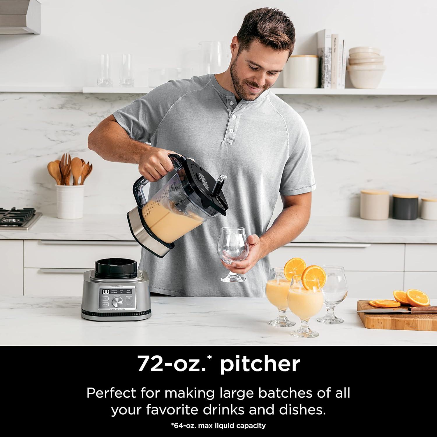 imageNinja Foodi SS201 Power Blender ampamp Processor 3in1 Crushing Blender Dough Mixer and Food Processor 1400WP smartTORQUE 6 AutoiQ Presets