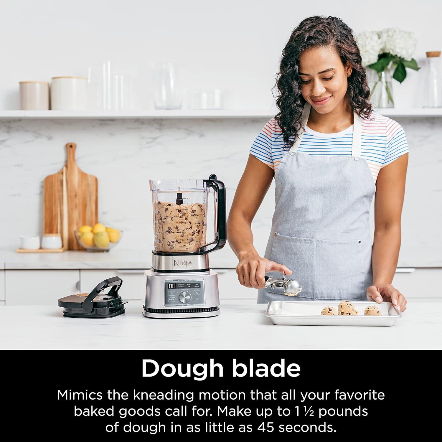 imageNinja Foodi SS201 Power Blender ampamp Processor 3in1 Crushing Blender Dough Mixer and Food Processor 1400WP smartTORQUE 6 AutoiQ Presets