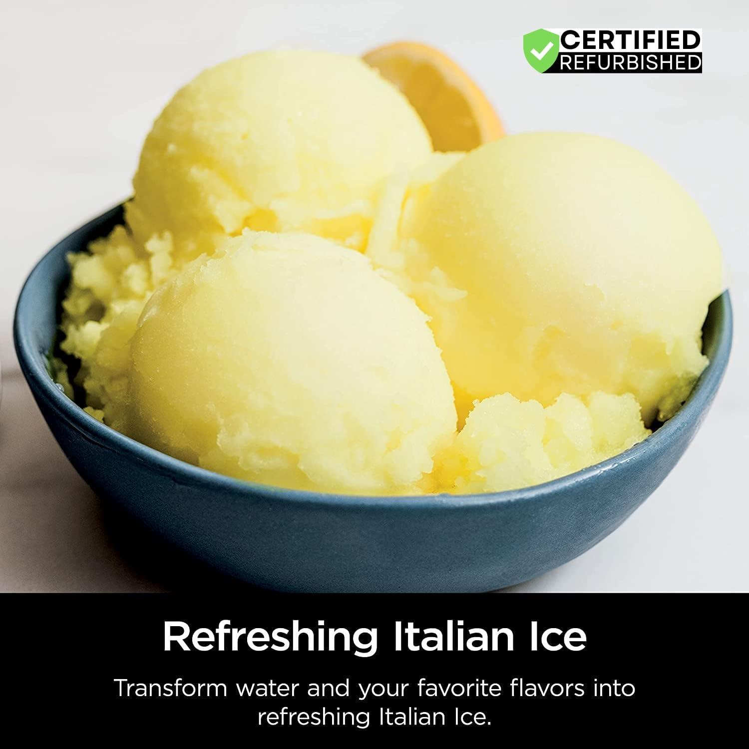 imageNinja NC501 CREAMi Deluxe 11in1 XL Ice Cream Maker Silver Renewed Bundle with 2 YR CPS Enhanced Protection Pack