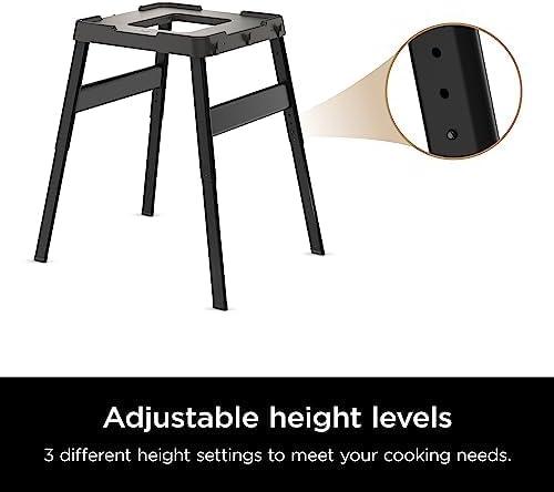 imageNinja OG751 Woodfire Pro Outdoor Grill with BuiltIn Thermometer 7in1 Master Grill BBQ SmokerampampOutdoor Air Fryer plus BakeRoast DehydrateampampBroilWoodfire Technologywith All Purpose Blend PelletsCover 2lb Pellets Stand