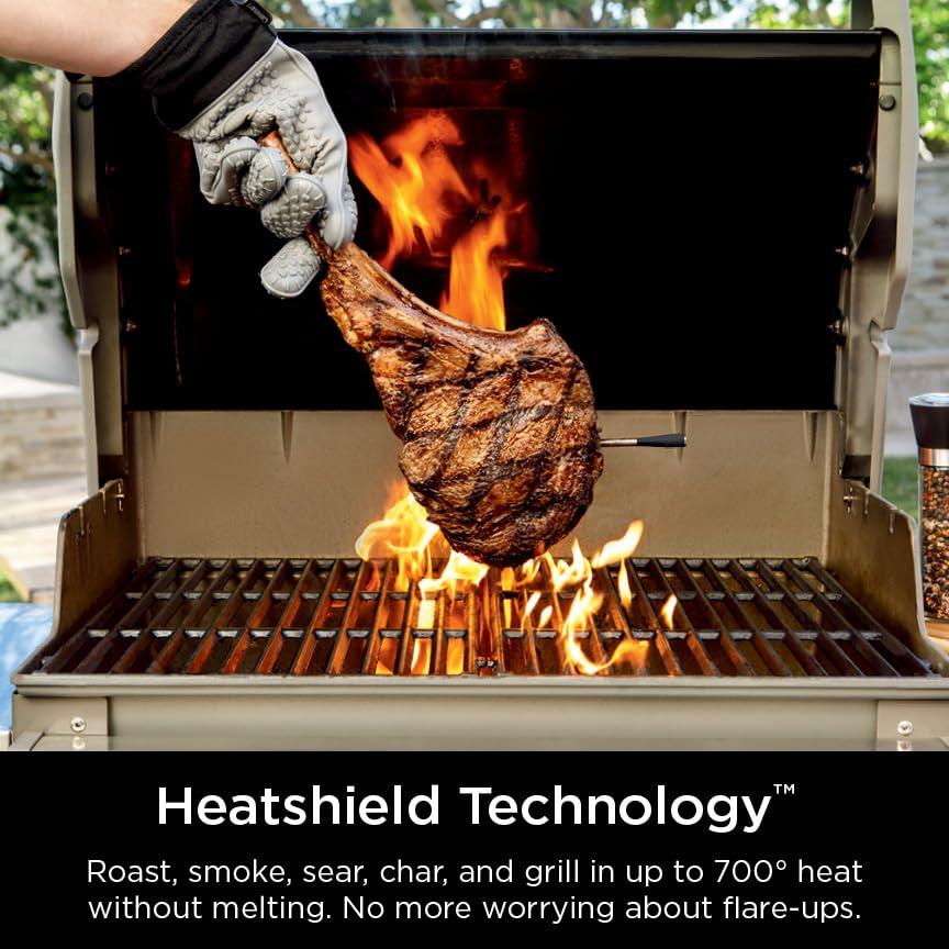 imageNinja ProChef Indoor ampamp Outdoor Wireless Meat Thermometer for Grill Oven Smoking Roasting Air Frying Flame Resistant Long Battery Life Bluetooth Waterproof WP100C Canadian Version