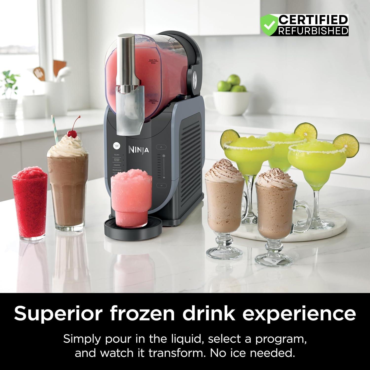 imageNinja SLUSHi 72 oz Professional Frozen Drink Maker 3 Preset Settings Slushie Machine Renewed88 oz 5 Presets