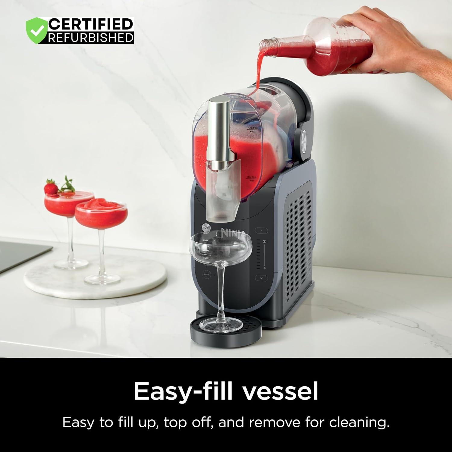 imageNinja SLUSHi 72 oz Professional Frozen Drink Maker 3 Preset Settings Slushie Machine Renewed88 oz 5 Presets