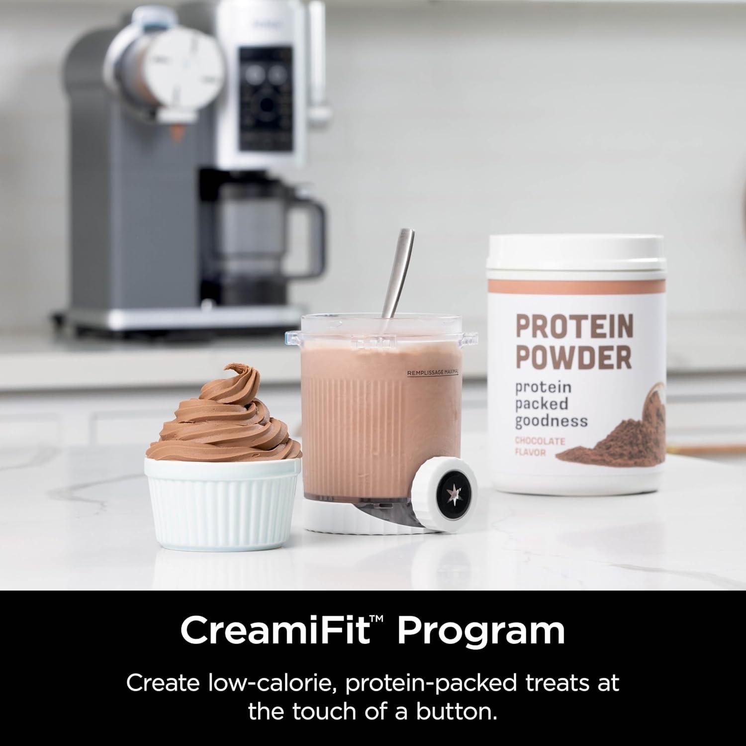 imageNinja Swirl by CREAMi Ice Cream and Soft Serve Maker Sorbet Milkshake Frozen Yogurt Low Calories Program ampamp More 13in1 Soft Serve Handle 2 CREAMi Swirl 16oz Pints NC701 Renewed