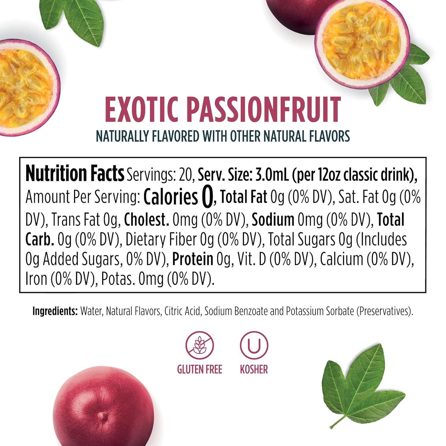 imageNinja Thirsti Flavored Water Drops SPLASH With Unsweetened Fruit Essence Tropical Pineapple 3 Pack Zero Calories Zero Sugar Zero Sweeteners 207 Fl Oz Makes 20 12oz Drinks WCFPINEAMExotic Passionfruit