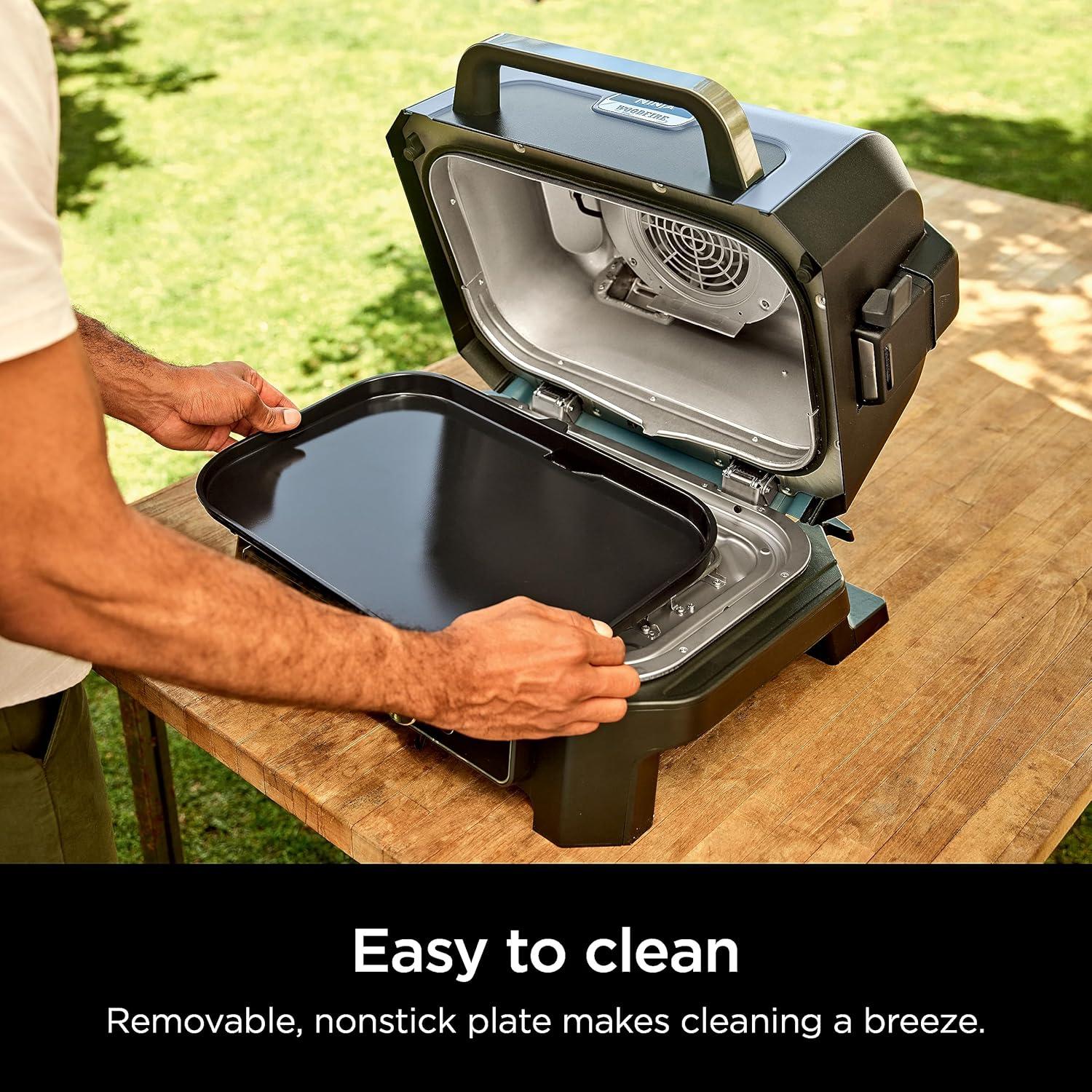 imageNinja XSKGRIDLXL Woodfire Premium Griddle Plate Compatible with OG800 and OG900 Series Direct EdgetoEdge Heat Ceramic Nonstick Precise Heat Control 1787 x 1235 BlackPlate