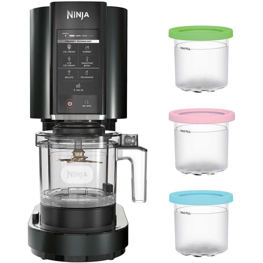 imageNinja CN301CO CREAMi Ice Cream Maker for Gelato Mixins Milkshakes Sorbet Smoothie Bowls ampamp More 7 OneTouch Programs