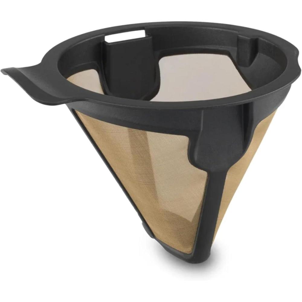 imageNinja Coffee Permanent Filter for Hot and Cold Brewed System for Coffee Grounds Gold Tone Filter Compatible with CP307 119KKWCP30