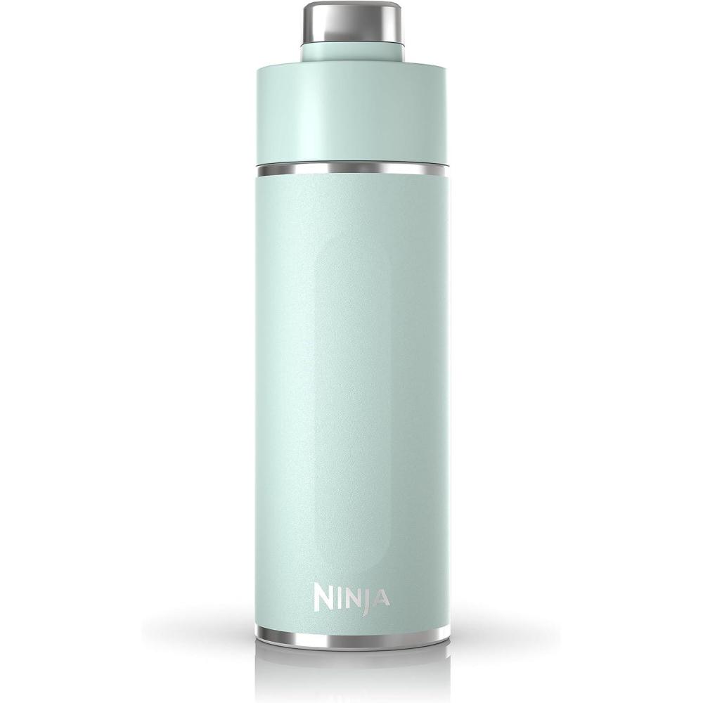 imageNinja DW2401BK Thirsti 24oz Travel Water Bottle For Carbonated Sparkling Drinks Colder and Fizzier Longer Leak Proof 24 Hrs Cold Dishwasher Safe Stainless Steel Insulated Tumbler Onyx BlackMint