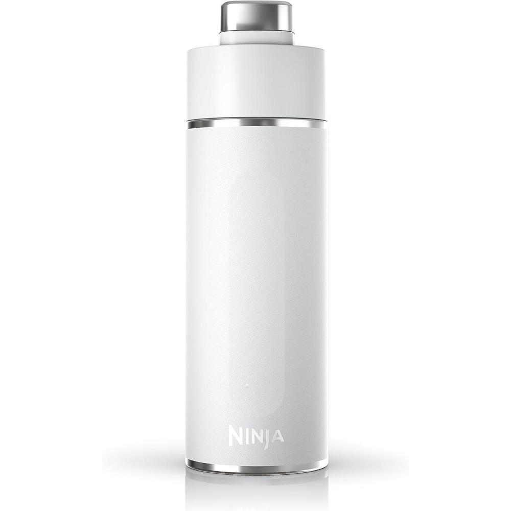 imageNinja DW2401BL Thirsti 24oz Travel Water Bottle For Carbonated Sparkling Drinks Colder and Fizzier Longer Leak Proof 24 Hrs Cold Dishwasher Safe Stainless Steel Insulated Tumbler Storm BlueWhite