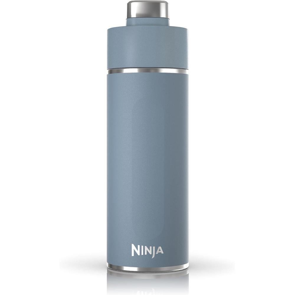 imageNinja DW2401MT Thirsti 24oz Travel Water Bottle For Carbonated Sparkling Drinks Colder and Fizzier Longer Leak Proof 24 Hrs Cold Dishwasher Safe Stainless Steel Insulated Tumbler Seafoam BlueBlue