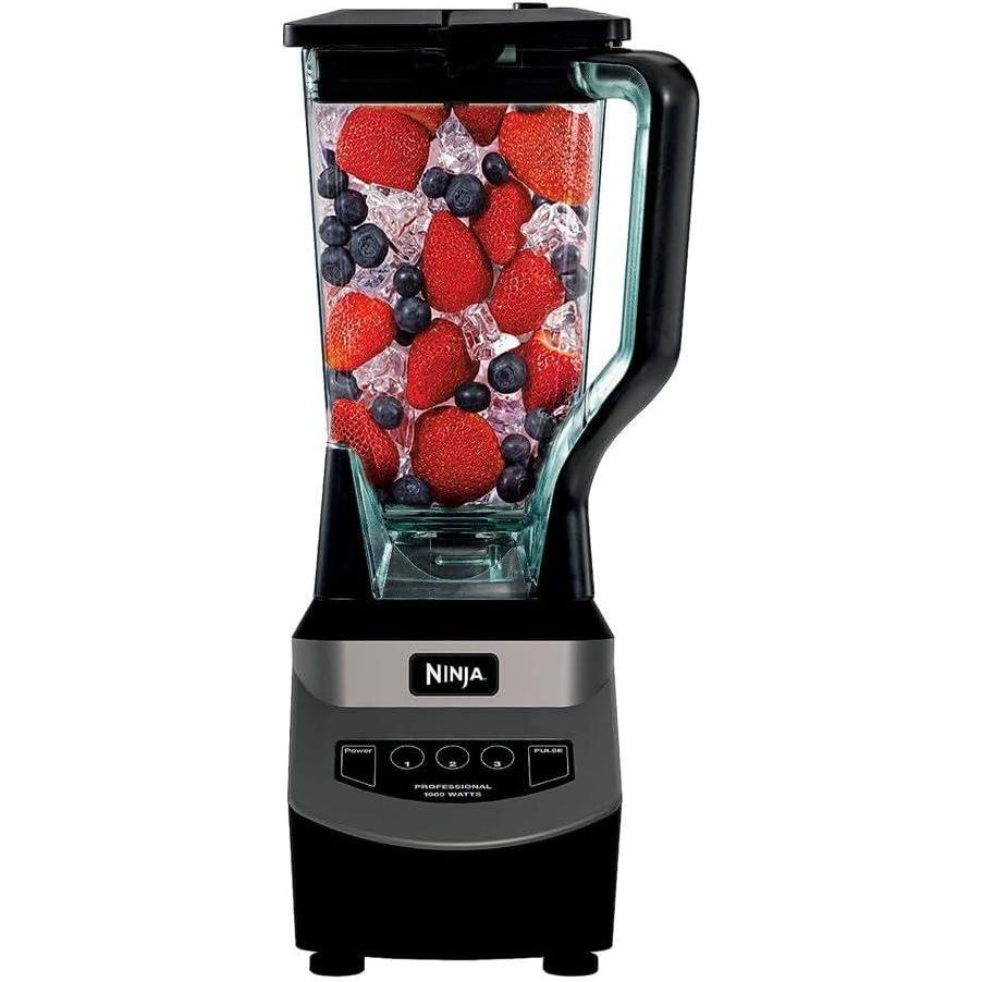 imageNinja Professional Blender 1000W Total Crushing Technology Smoothies Ice Crushing ampamp Frozen Fruit FullSize Countertop Blender 72oz Pitcher Black ampamp Grey BL610Generation 1 1000 Watts