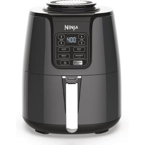 Ninja | Air Fryer | 4-in-1 Pro Air Fry, Roast, Reheat, Dehydrate | 5QT Capacity fits up to 4lbs of French Fries | 400F Max Temp | Nonstick Basket & Crisper Plate | 120V | Grey | AF141(4 QT)