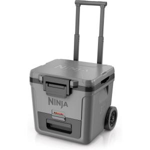 Ninja | Cooler | FrostVault 30QT Cooler with Wheels | Insulated with Temp Dry Storage Drawer | Keeps Ice Cold for Days | for The Beach, Camping, Picnics & More | Birch Beige | FB230CS(Slate Gray)