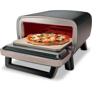 Ninja Artisan Outdoor Pizza Oven, 12-inch, 3-minute Pizza, Neapolitan, Thin Crust, New York Chicago, Custom, 700F Max Temperature, Electric Heat, Bake, Broil, Proof, Warm, MO201(Pizza Oven)