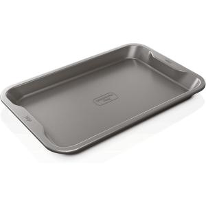 Ninja B30309 Foodi NeverStick Premium 9 inch Round Cake Pan, Nonstick, Oven Safe up to 500⁰F, Dishwasher Safe, Grey(9″x13″ Cookie Pan)