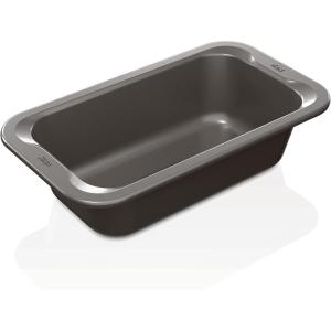 Ninja B30509 Foodi NeverStick Premium 9 inch x 5 inch Loaf Pan, Nonstick, Oven Safe up to 500⁰F, Dishwasher Safe, Grey, 1 Count (Pack of 1)(5″x9″ Loaf)