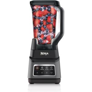 Ninja BN801 Professional Plus Kitchen System, 1400 WP, 5 Functions for Smoothies, Chopping, Dough & More with Auto IQ, 72-oz.* Blender Pitcher, 64-oz. Processor Bowl, (2) 24-oz. To-Go Cups, Grey(64 oz. Blender + Total Crushing Pitcher)