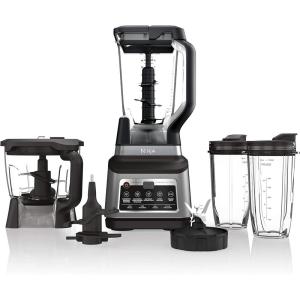 Ninja BN801C, Professional Plus Kitchen System With Auto-iQ, 72oz Pitcher, Black/Silver, 1400W (Canadian Version)(Kitchen System)