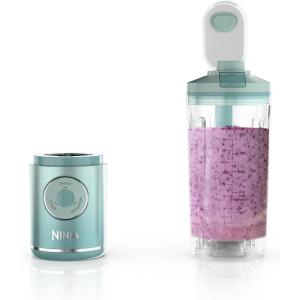 Ninja Blast Max, Portable & Personal Blender + Twist & Go, Smoothie, Blend, Ice Crush, 3 Programs, Cordless, 22 oz removable Vessel, Dishwasher Safe, Leakproof, Grey, BC251GY(Sea Glass)
