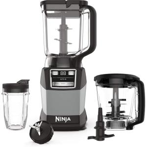 Ninja Blender & Food Processor Combo, Foodi Power Blender System for Smoothies, Bowls, Spreads & Shakes, 6 Functions, 72-oz Pitcher, To-Go Cups, Silver, SS401(1200 Peak Watts)