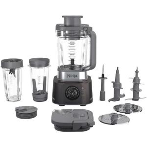Ninja CO401B Foodi Power Blender Ultimate System with 72 oz Blending & Food Processing Pitcher, XL Smoothie Bowl Maker and Nutrient Extractor* & 7 Functions, Black(CO401B)