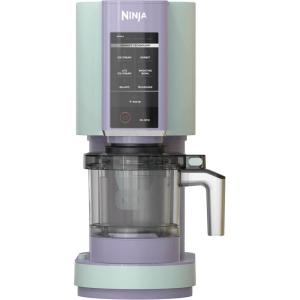 Ninja CREAMi Ice Cream Maker for Gelato, Mix-ins, Milkshakes, Sorbet, Smoothie Bowls, 7 One-Touch Programs, with (2) Pint Containers & Lids, Compact Size, Perfect for Kids, Orange Mango, NC301AO(Blueberry Mint)