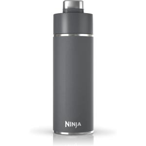 Ninja DW2401MT Thirsti 24oz Travel Water Bottle, For Carbonated Sparkling Drinks, Colder and Fizzier Longer, Leak Proof, 24 Hrs Cold, Dishwasher Safe, Stainless Steel Insulated Tumbler, Seafoam Blue(Gray)