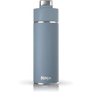 Ninja DW2401MT Thirsti 24oz Travel Water Bottle, For Carbonated Sparkling Drinks, Colder and Fizzier Longer, Leak Proof, 24 Hrs Cold, Dishwasher Safe, Stainless Steel Insulated Tumbler, Seafoam Blue(Blue)