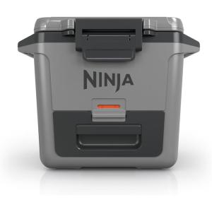 Ninja FB131BL FrostVault 30qt Hard Cooler with Dry Zone, Integrated Fridge-Temp Dry Storage Drawer, Premium Heavy-Duty Insulated Cooler, Keeps Ice for Days, Lakeshore Blue(Slate Gray)