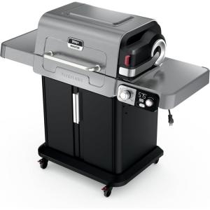 Ninja FlexFlame, Grill and Smoker, Electric and Propane Grill, Roaster, BBQ Grill, 5-in-1 Cooking System, 3 Burner, Digital Control, Outdoor Cooking, Griddle, Pizza Maker, Stainless Steel, PG301(PG301)