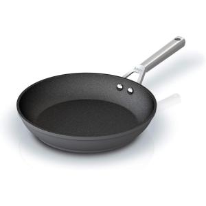 Ninja Foodi NeverStick Professional Hard-Anodized 4-Quart Sauté Pan with Glass Lid, Nonstick, Durable & Oven Safe to 500°F, Salt Grey, C30140(10.25″ Fry Pan)