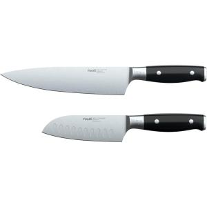 Ninja K30118 Foodi NeverDull System 7-Inch Santoku Knife, Premium, German Stainless Steel, Black(Chef Knife & Santoku Knife)