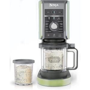 Ninja NC501 CREAMi Deluxe 11-in-1 Ice Cream & Frozen Treat Maker for Ice Cream, Sorbet, Milkshakes, Frozen Drinks & More 2 XL Family Size Pint Containers Olive Green (Renewed)(NC501HGN)