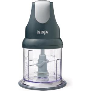 Ninja NJ100GR Express Chop Manual Food Processor for Chopping Mincing Pureeing Vegetables and other Ingredients 16-Ounces Gray